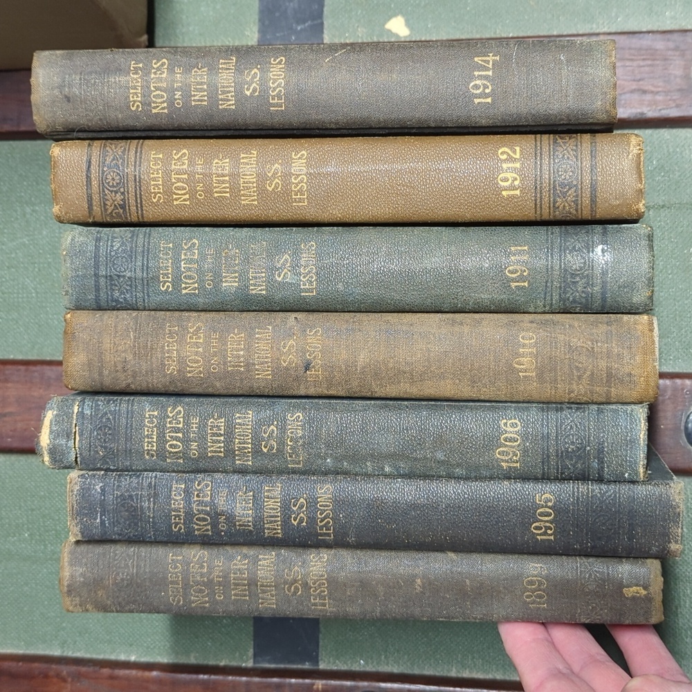 Book Lot Antique Peloubet's Select Notes on the International Lessons